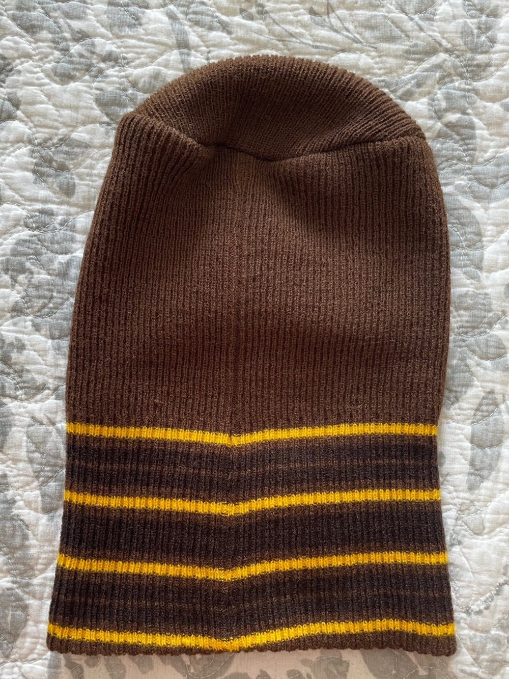 EUC Rare SPY Optic Women’s Vintage Y2K Ribbed Visored Balaclava in Brown/Yellow - Picture 2 of 6